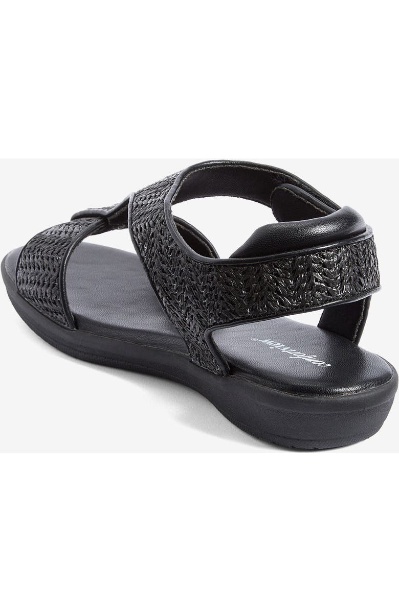 Comfortview The Charlotte Orthotic Sandal, Alternate, color, Black