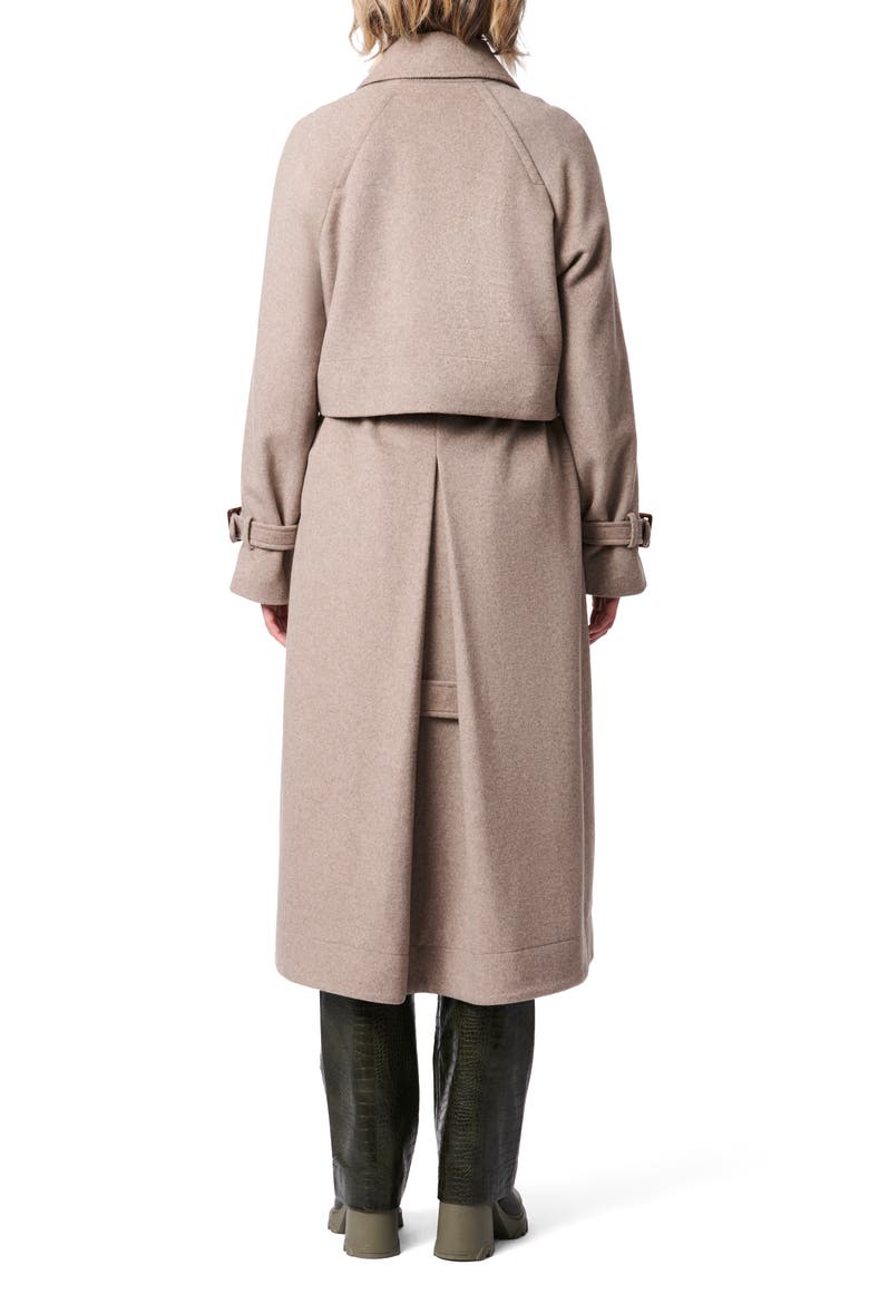 Belted Wool Blend Melton Coat (Women) | Nordstromrack