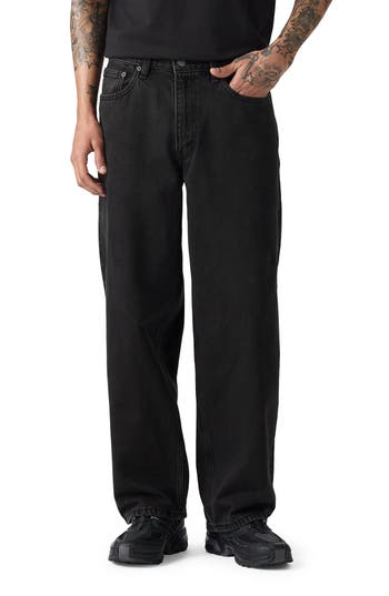 Levi's Levi S 578 Baggy Black Corduroy Pants In Black