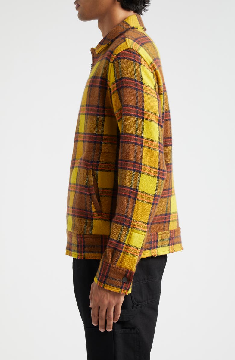 The Elder Statesman Sunshine Plaid Cashmere Jacket, Alternate, color, 