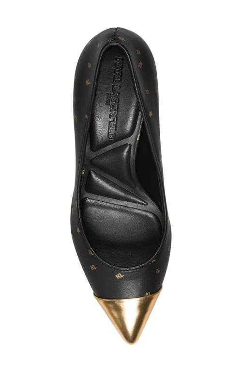 Karl Lagerfeld Paris Riz Cap Toe Pump In Multi