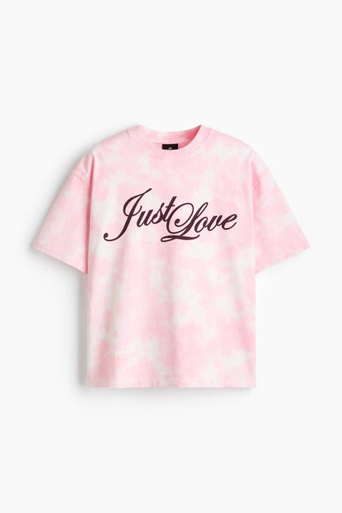 Oversized Fit Heat Reactive Printed T-shirt