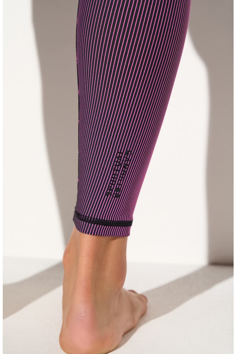 Zen 7/8 Leggings, Alternate, color, BLACK/ WILD ORCHID