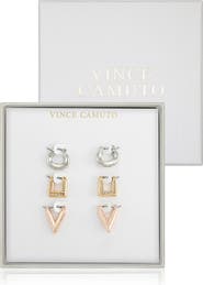Vince Camuto 3-Pack Mixed Hoop Earrings