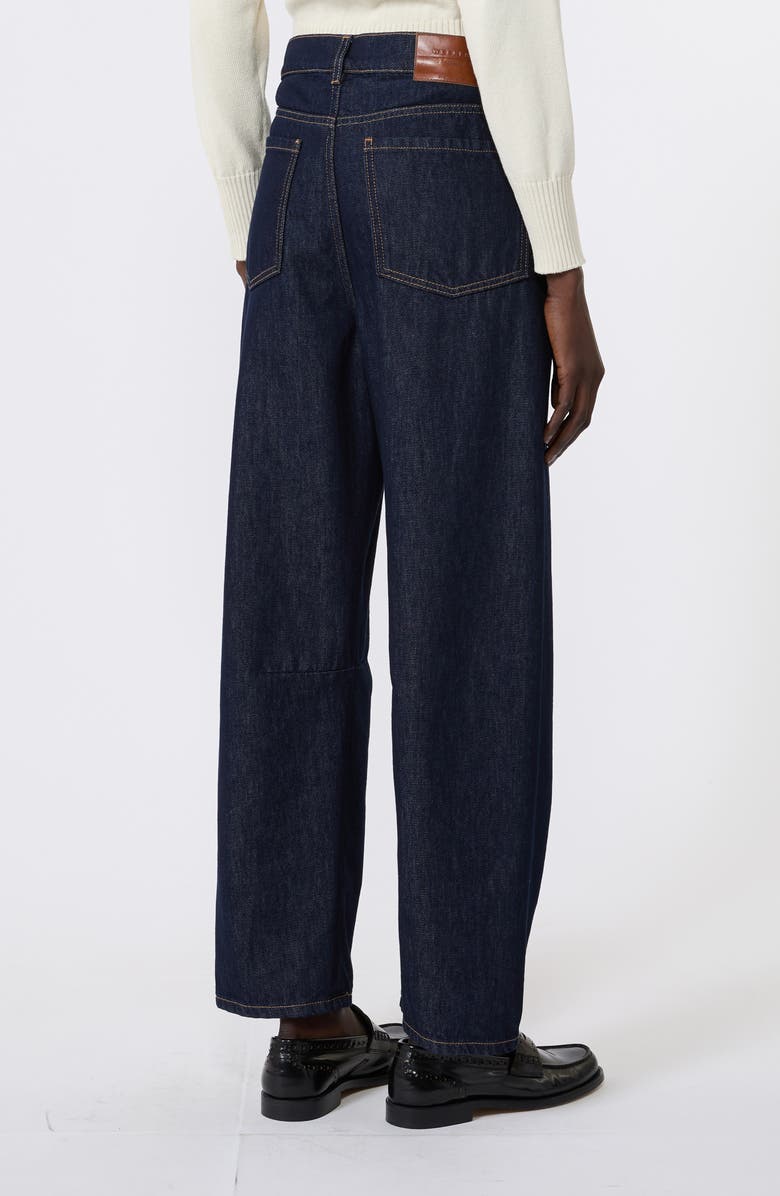 Weekend Max Mara Straight Leg Jeans, Alternate, color, Navy