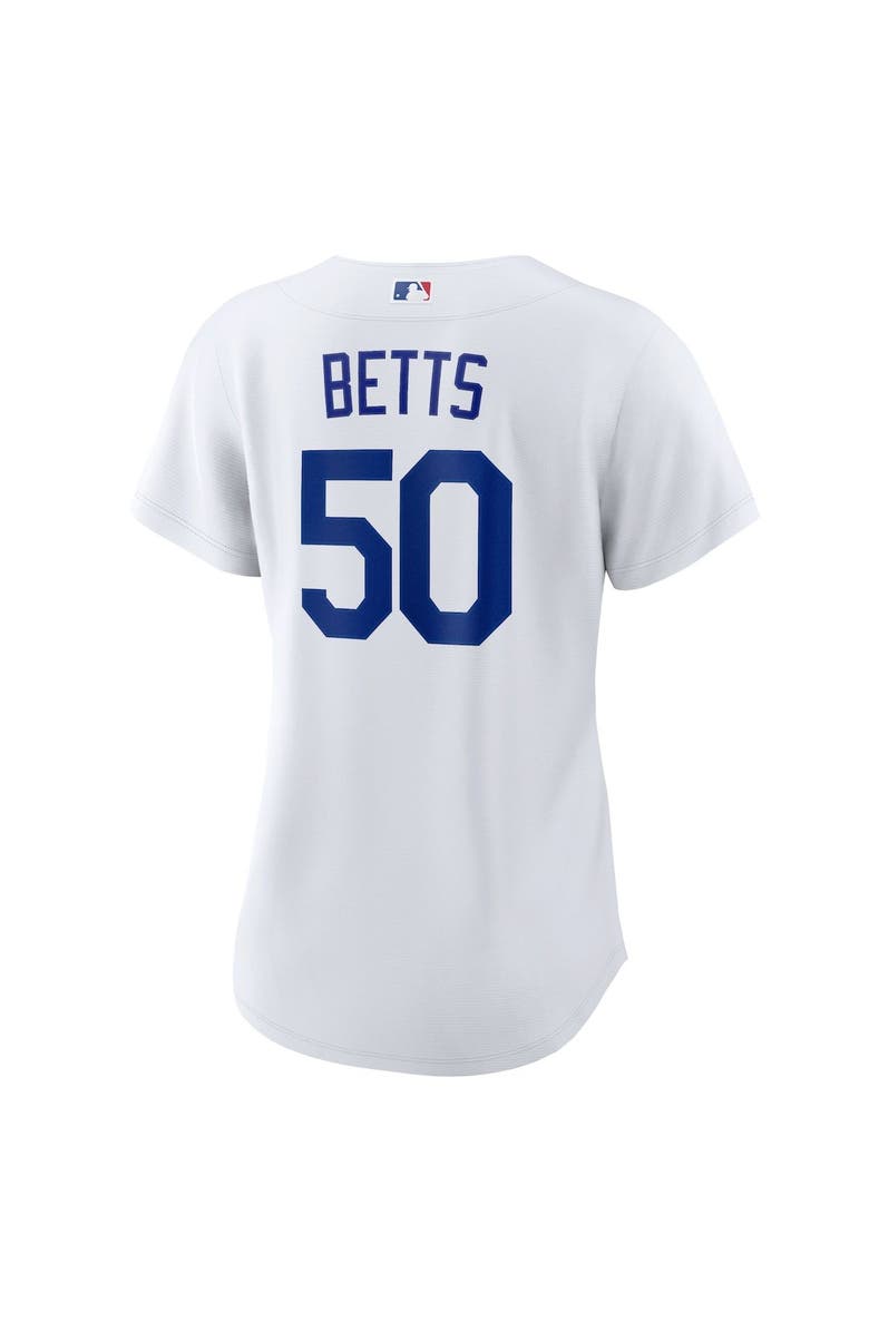 Nike Women's Nike Mookie Betts White Los Angeles Dodgers Home Replica Player Jersey, Alternate, color, 