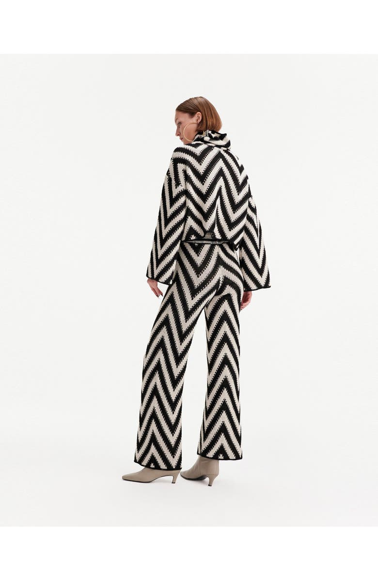 THEO The Label Herringbone Crochet Pant, Alternate, color, 