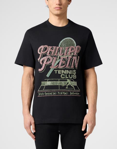 Round Neck T-Shirt Tennis Club Strass Men