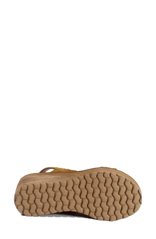 Diba True Cab Ernet Platform Wedge Sandal In Yellow