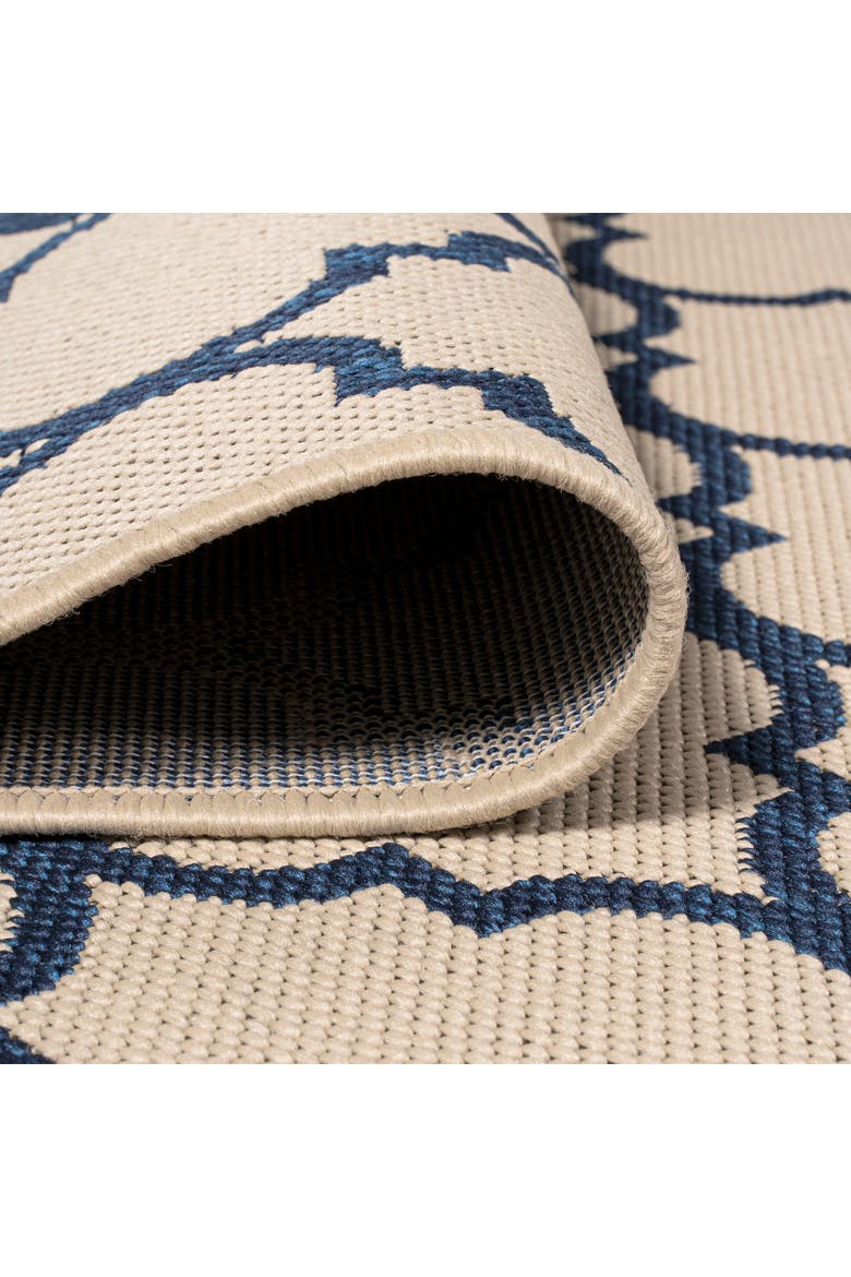 Galon Filigree Indoor/outdoor Area Rug, Alternate, color, Beige/Navy