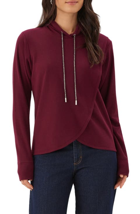 Rhinestone Crossover Hoodie