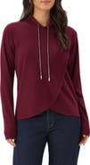 Karen Kane Rhinestone Crossover Hoodie