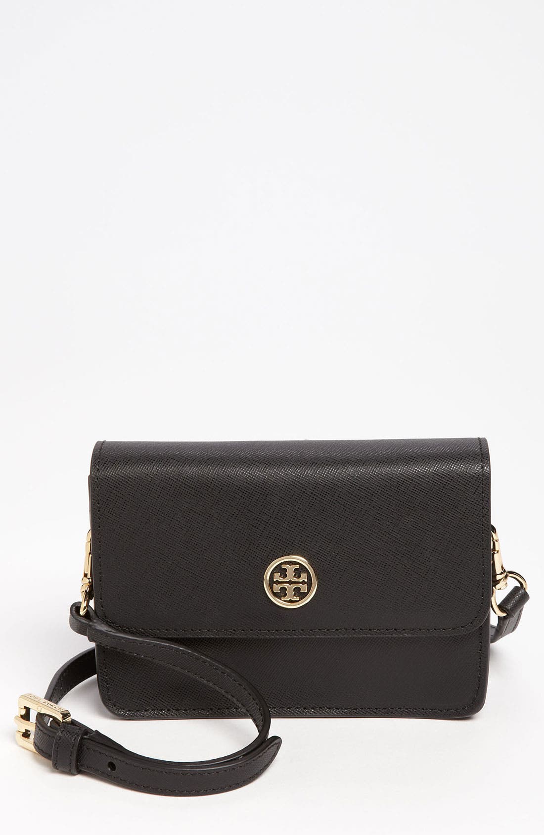 Tory Burch 'Robinson - Mini' Leather Crossbody Bag, Main, color, 