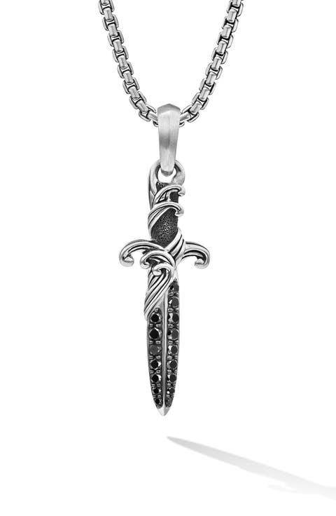 Waves Dagger Enhancer with Pavé Diamonds