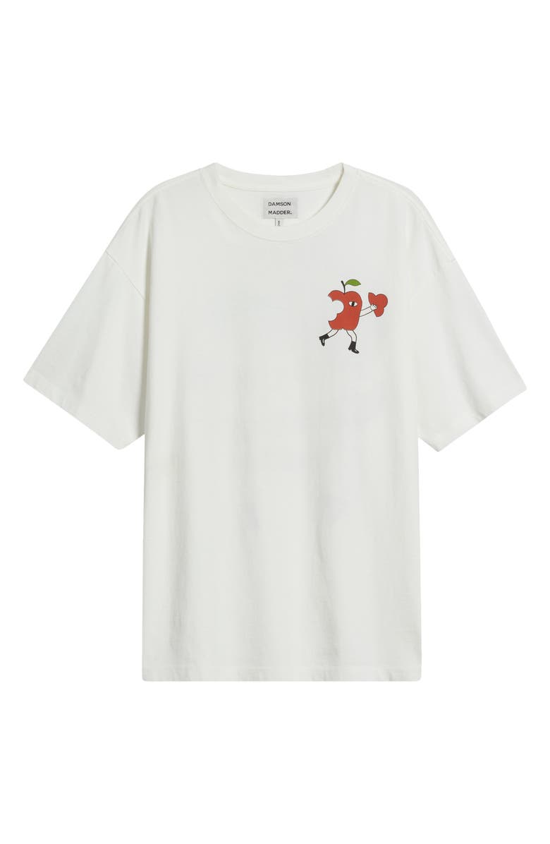 Damson Madder Apple Peel Organic Cotton T-Shirt, Alternate, color, Ecru