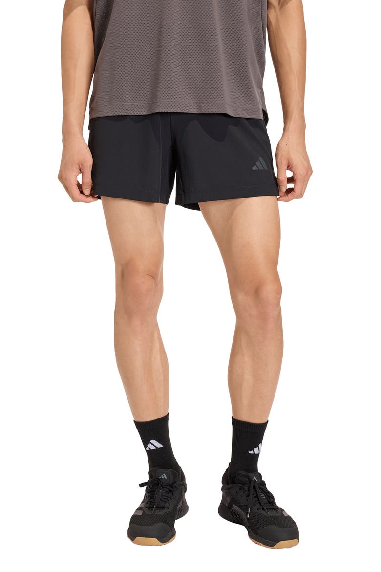 D4T Essentials Shorts, Main, color, BLACK