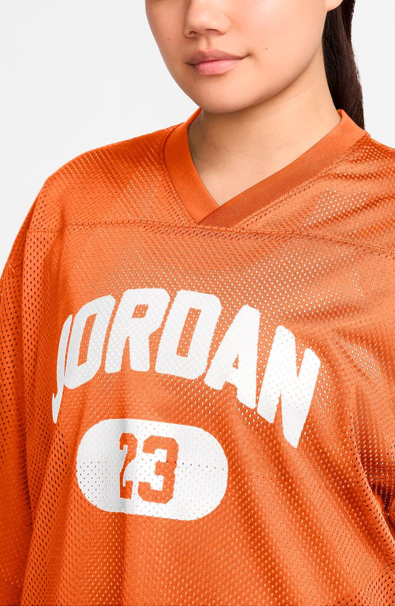 Jordan Brooklyn Oversize Jersey, Alternate, color, Starfish/ White