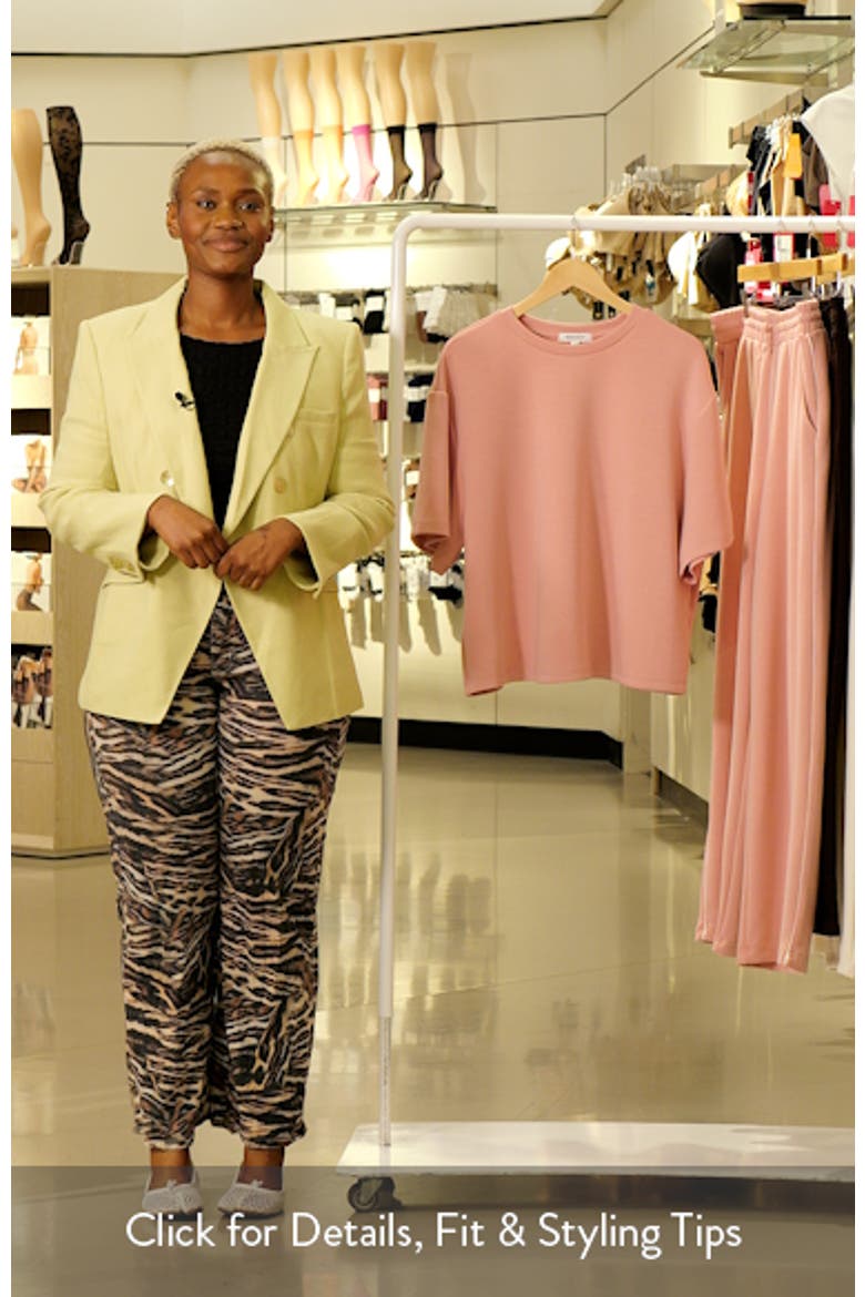 Knit Drop Shoulder T-Shirt video