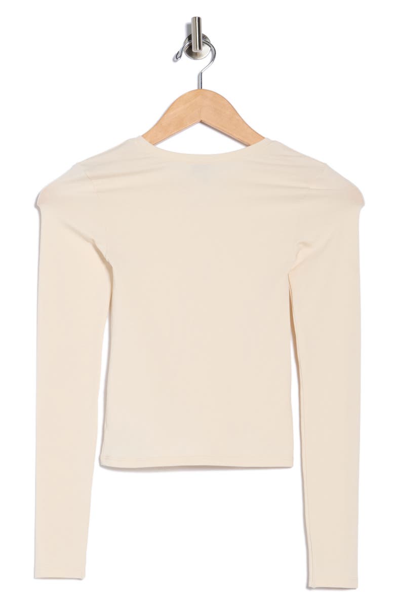 Florence by Mills Softie Cotton Blend Long Sleeve Top, Alternate, color, Whitecap Grey