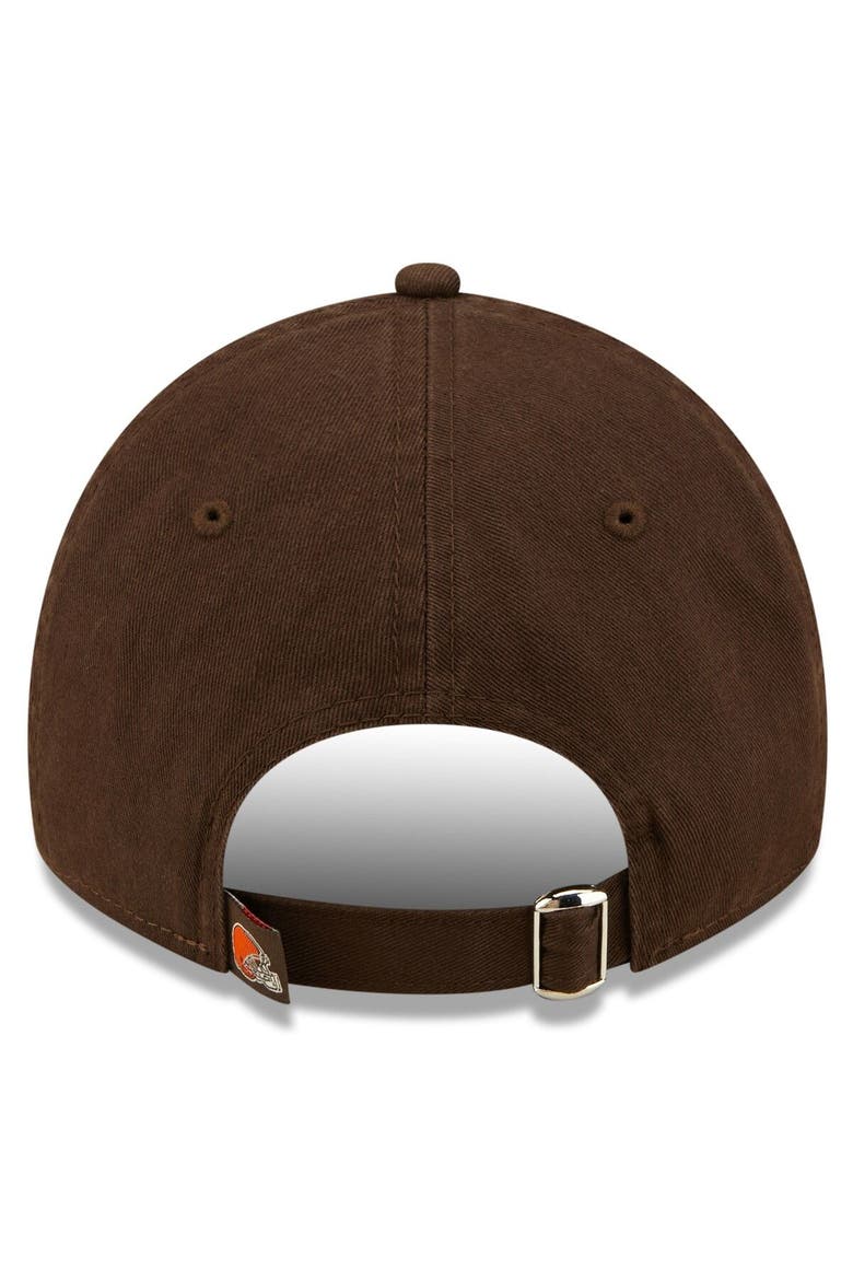 Youth New Era Brown Cleveland Browns 2022 Sideline Adjustable 9TWENTY Hat, Alternate, color, Brown