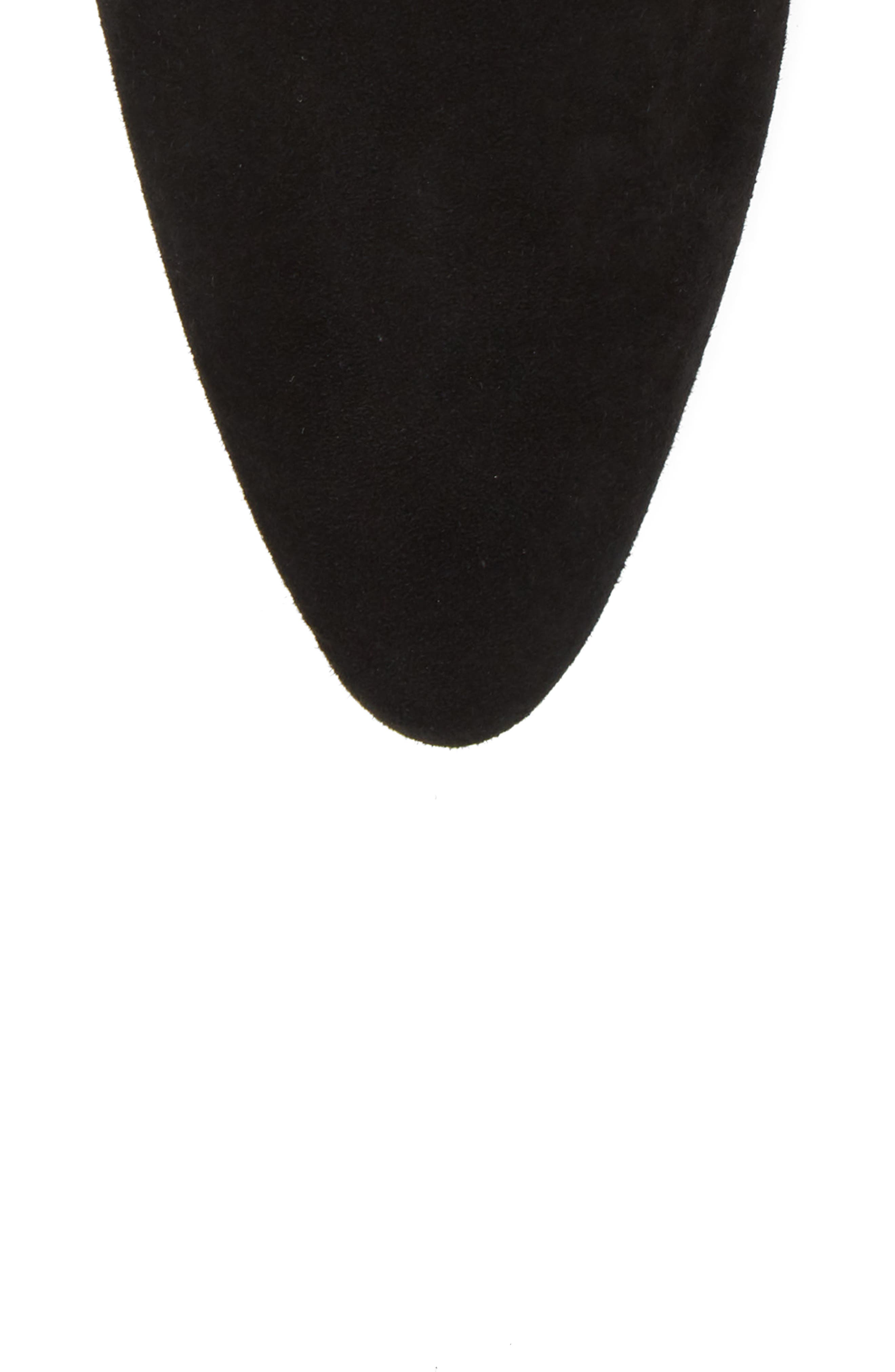 Nuria Sock Bootie, Alternate, color, BLACK SUEDE