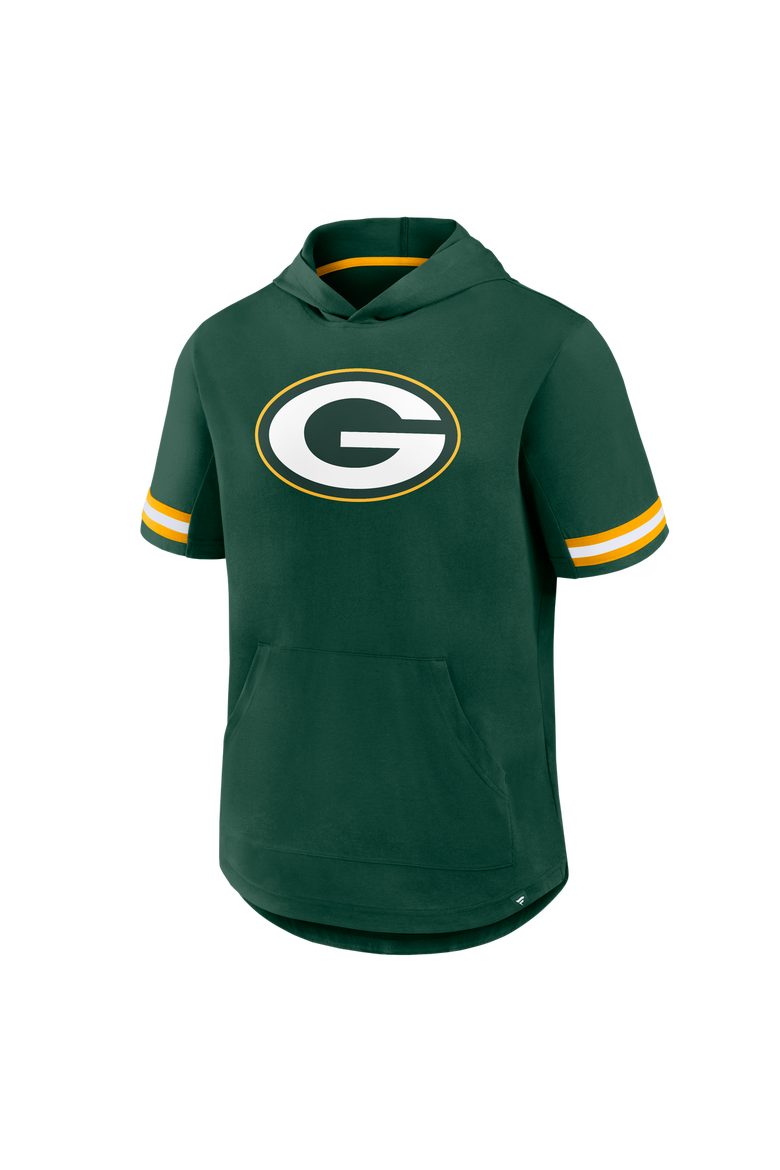 Men's Fanatics Green Green Bay Packers Optimal Play Short Sleeve Hooded T-Shirt, Alternate, color, Green