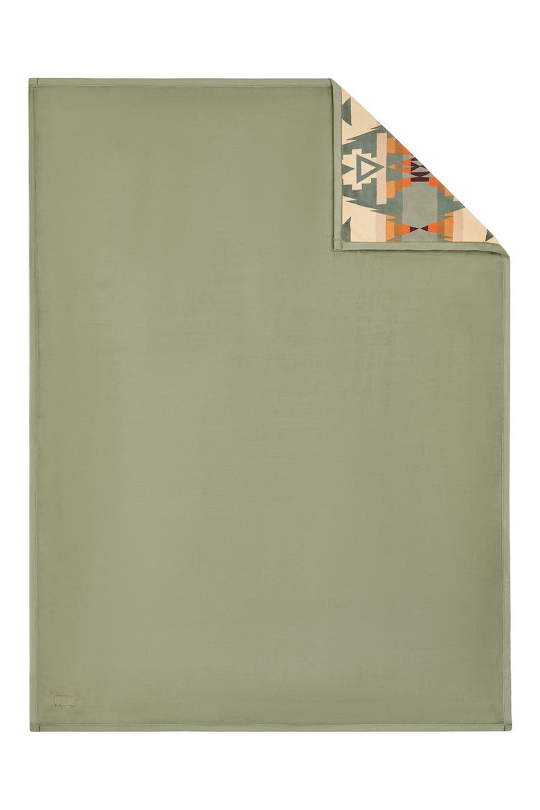 Siskiyou Plush Throw Blanket, Alternate, color, GREEN
