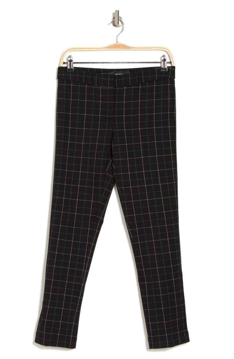 Amanda & Chelsea Amanda Windowpane Ponte Pants, Alternate, color, 