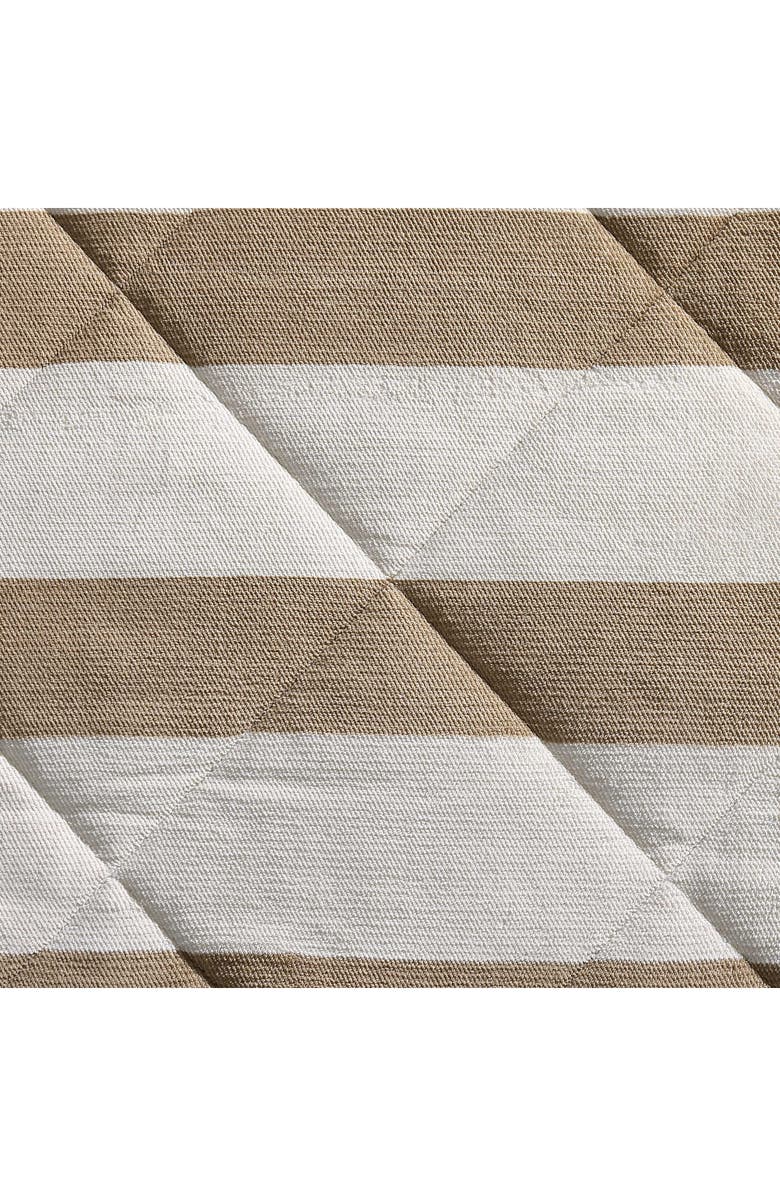 Nautica Lawndale Stripe Comforter & Sham Set, Alternate, color, Beige