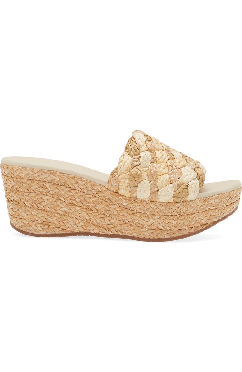 Chocolat Blu Yunis Sandal, Alternate, color, Toast Multi Raffia