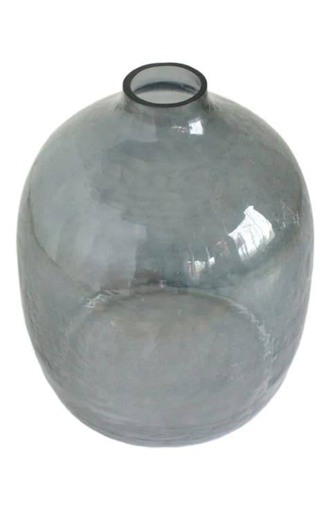 Handblown Hammered Glass Hebron Vase