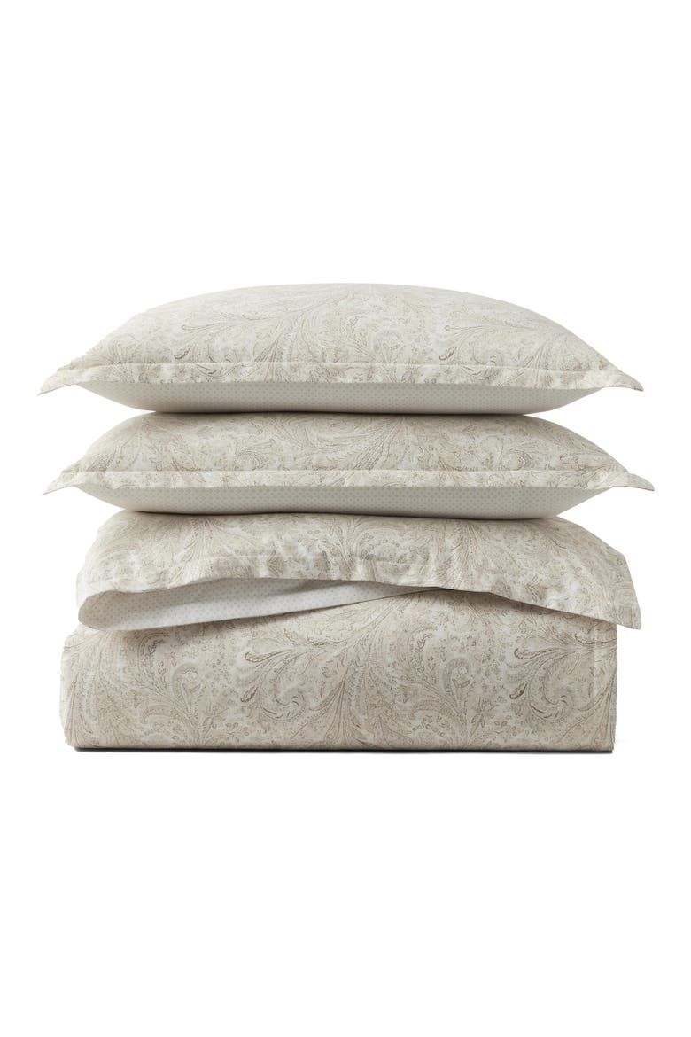 Marah Paisley Cotton Percale Comforter & Sham Set, Alternate, color, TRUE CREAM