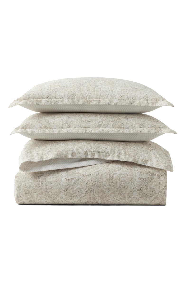 Lauren Ralph Lauren Marah Paisley Cotton Percale Comforter & Sham Set, Alternate, color, True Cream