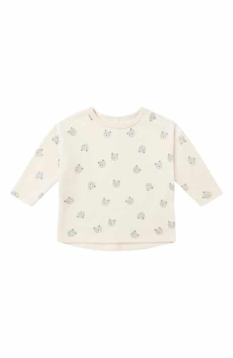 Kids' Bear Long Sleeve Organic Cotton T-Shirt