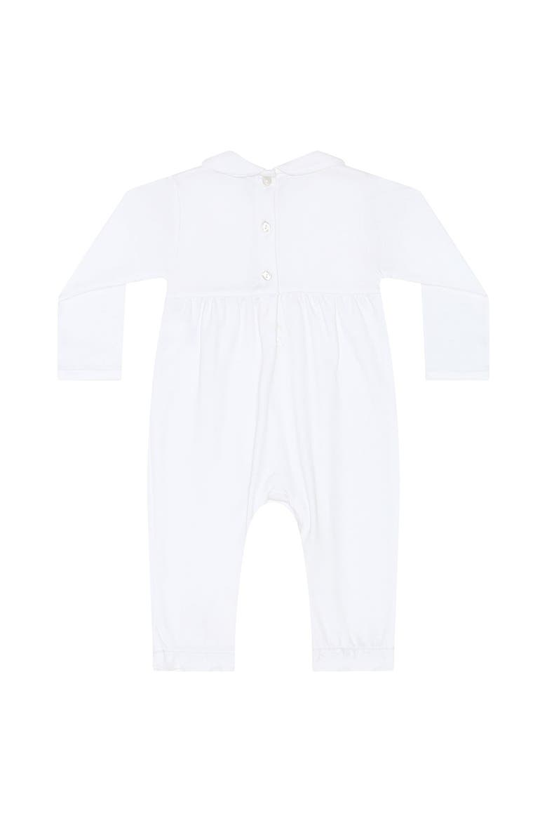 Nellapima Signature Smocked Girls Playsuit - Baby, Alternate, color, White