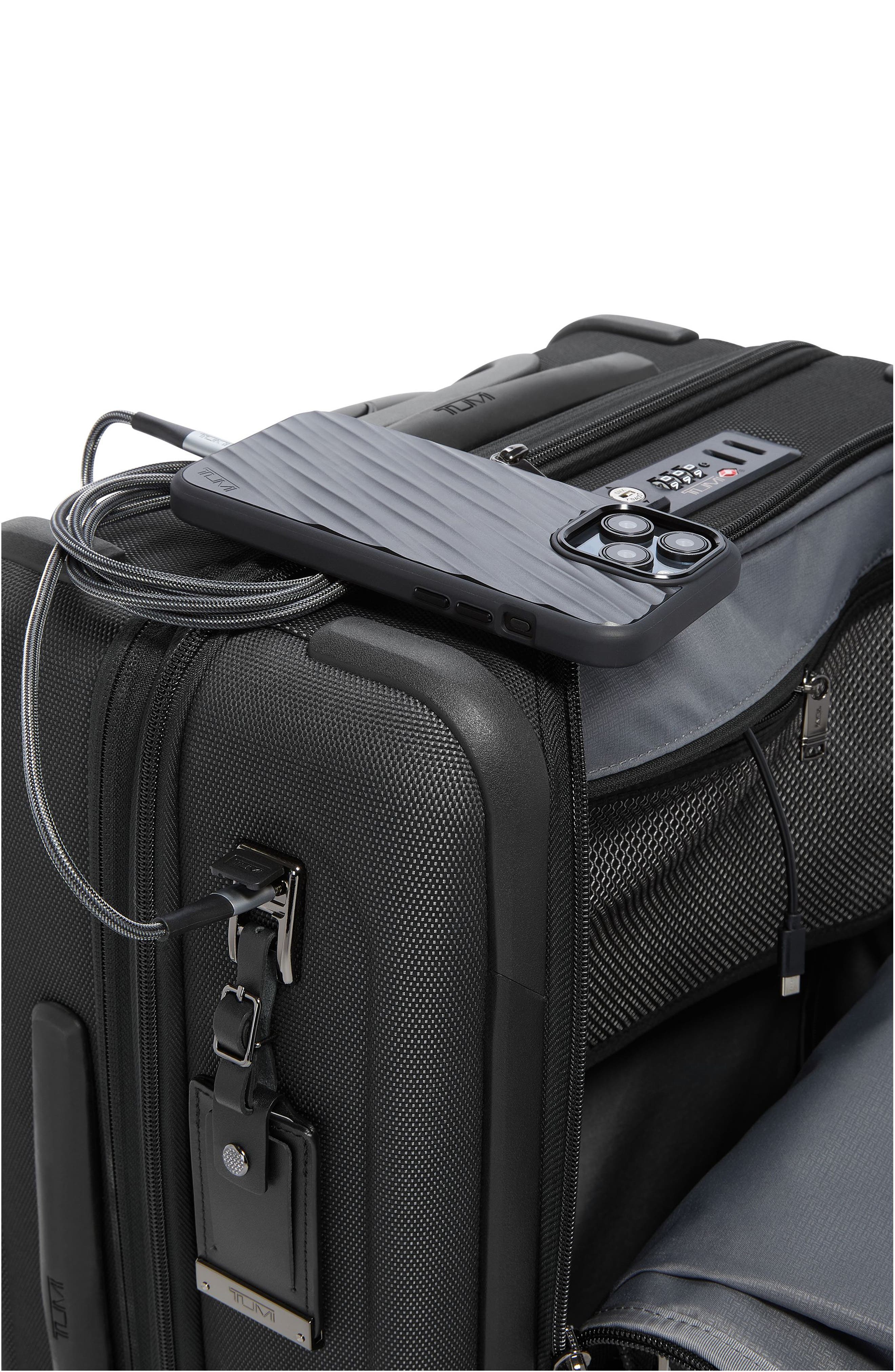 TUMI Alpha 22-Inch Continental Dual Access 4-Wheeled Carry-On, Alternate, color, Reflective Tumi Jacquard