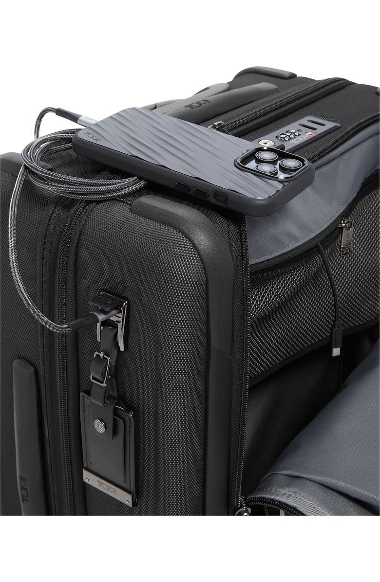 TUMI Alpha 22-Inch Continental Dual Access 4-Wheeled Carry-On, Alternate, color, Reflective Tumi Jacquard