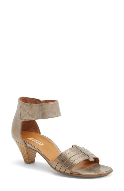 'Coco' Leather Ankle Strap Sandal (Women)