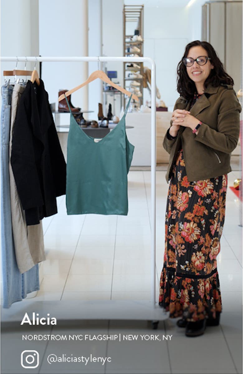 Gabriella V-Neck Silk Camisole, sales video thumbnail