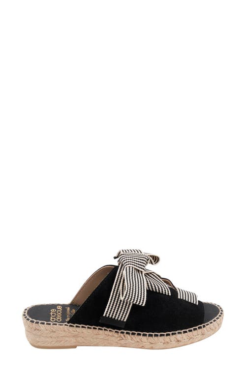 Andre Assous André Assous Cape Espadrille Slide Sandal In Black