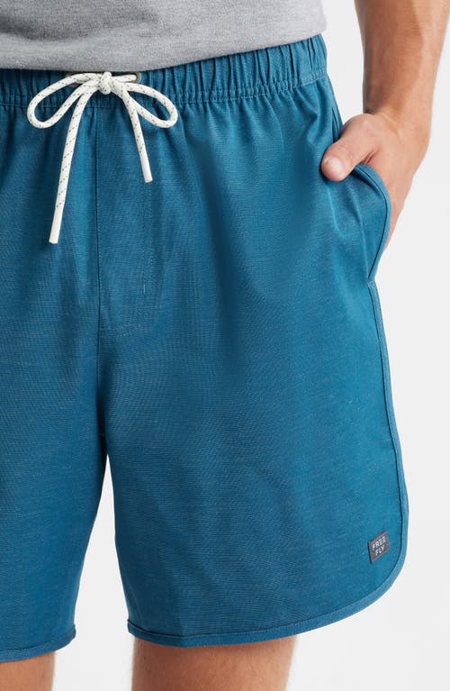 Free Fly Reverb Water Resistant Hybrid Performance Shorts In Blue