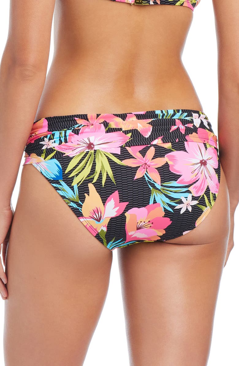 BLEU by Rod Beattie Sweet Escape Sarong Hipster Bikini Bottoms, Alternate, color, 