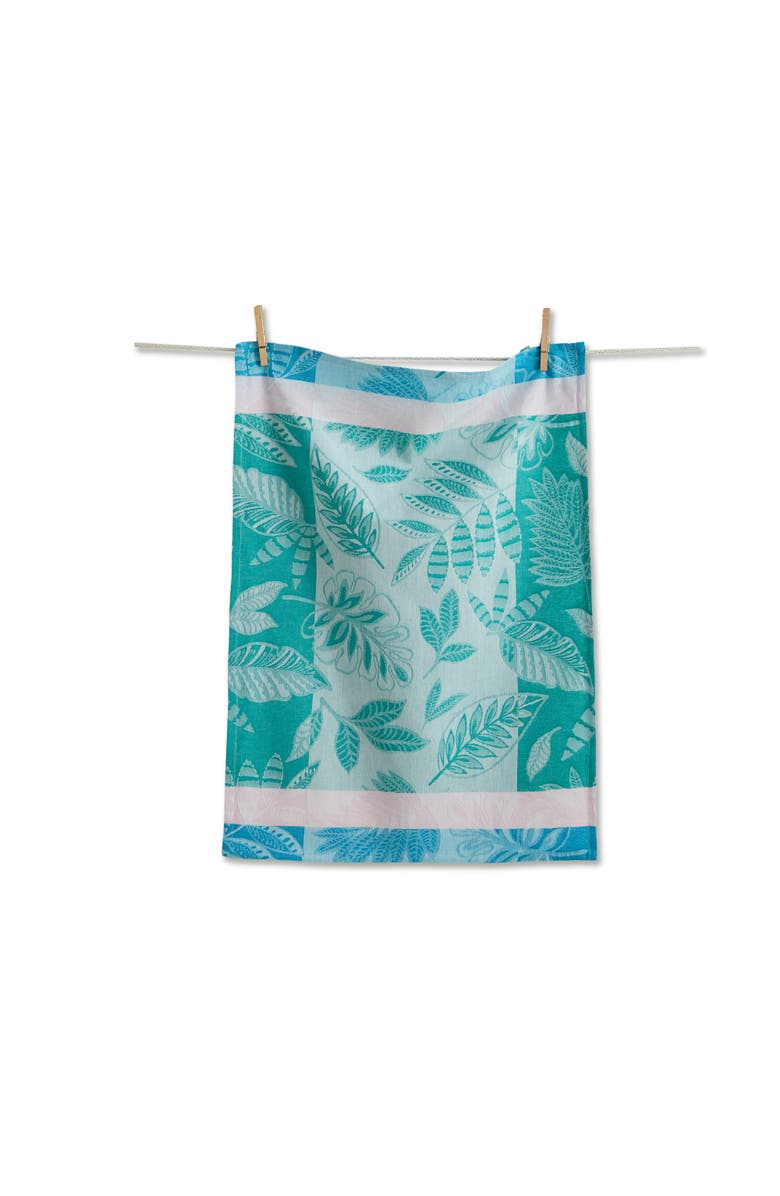 tag Jacqura Sylvie Jacquard Tea Towel Green Kitchen Towel, Main, color, Green