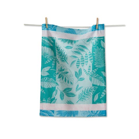Jacqura Sylvie Jacquard Tea Towel Green Kitchen Towel