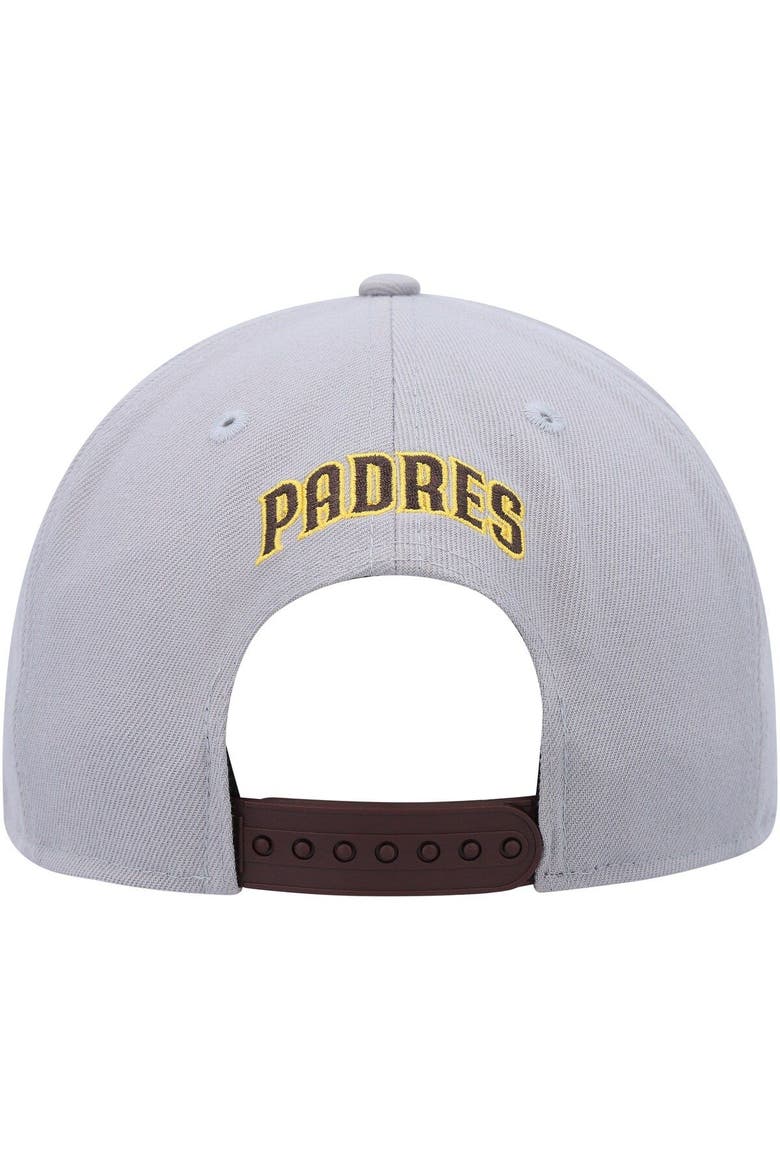 Men's New Era Gray/Brown San Diego Padres Band 9FIFTY Snapback Hat, Alternate, color, Brown