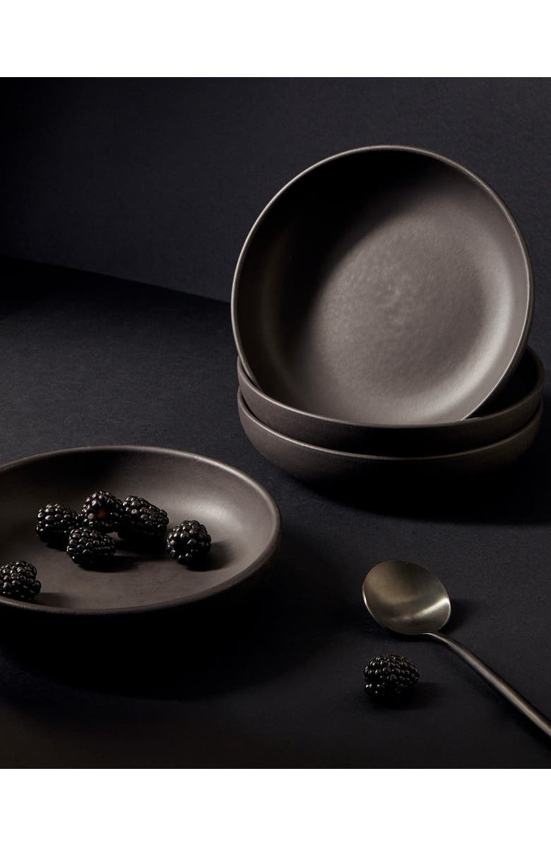 Gharyan Stoneware Le Kuisto Dinnerware Set, Alternate, color, Black