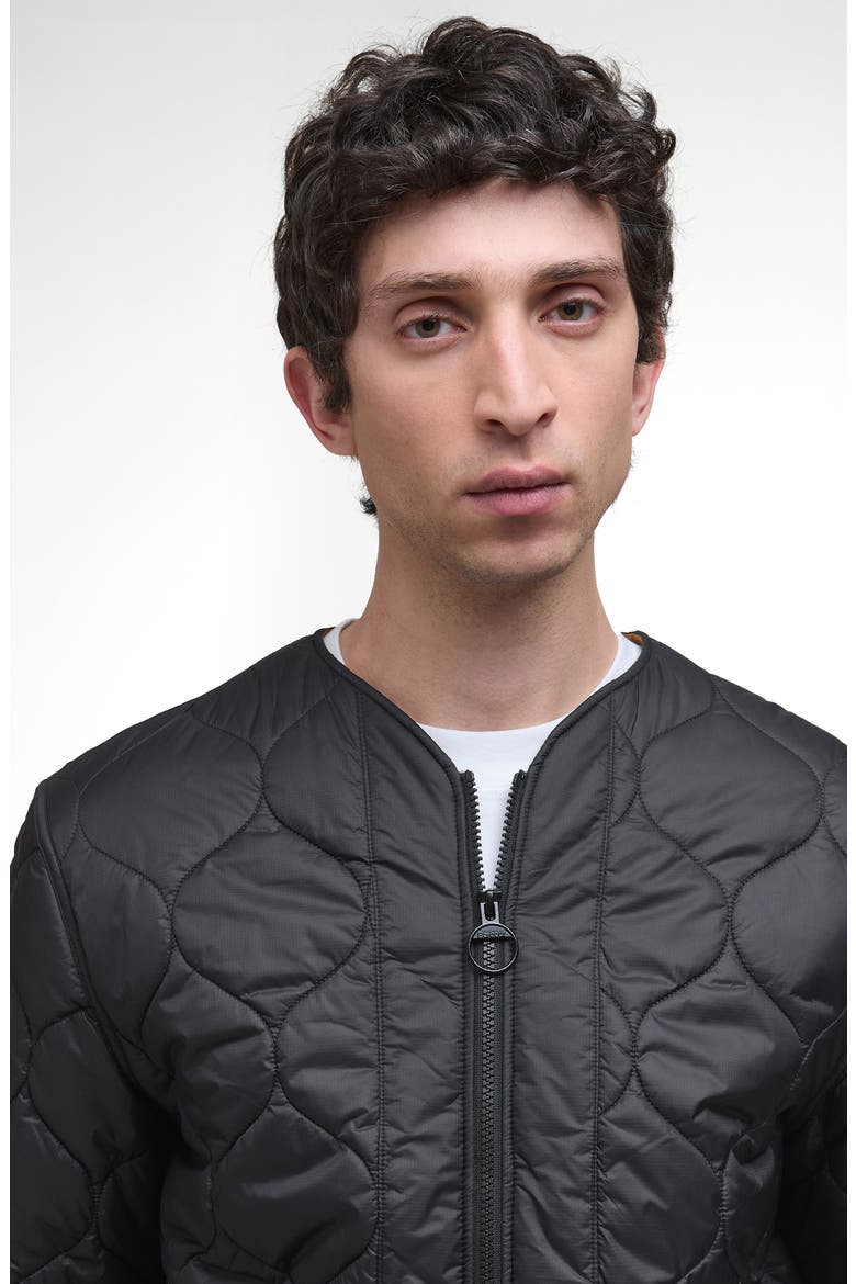 Re-Engineered Utility Onion Quilted Ripstop Jacket, Alternate, color, BLACK
