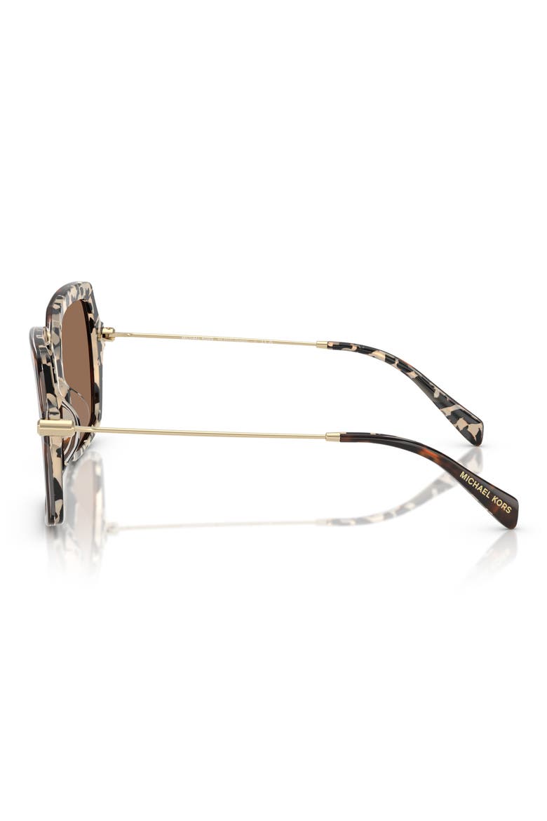 55mm Square Sunglasses, Alternate, color, DARK / CREAM TORTOISE / BROWN