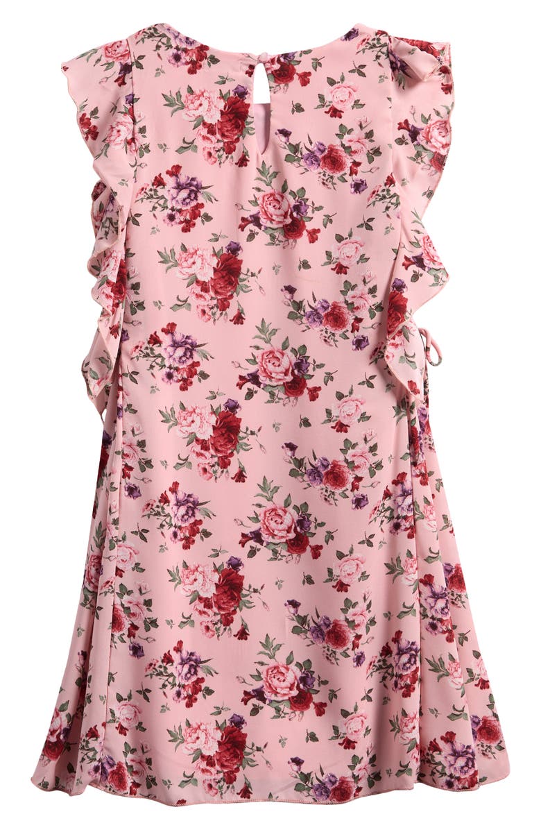 Ava & Yelly Kids' Floral Print Shift Dress, Alternate, color, Blush Floral