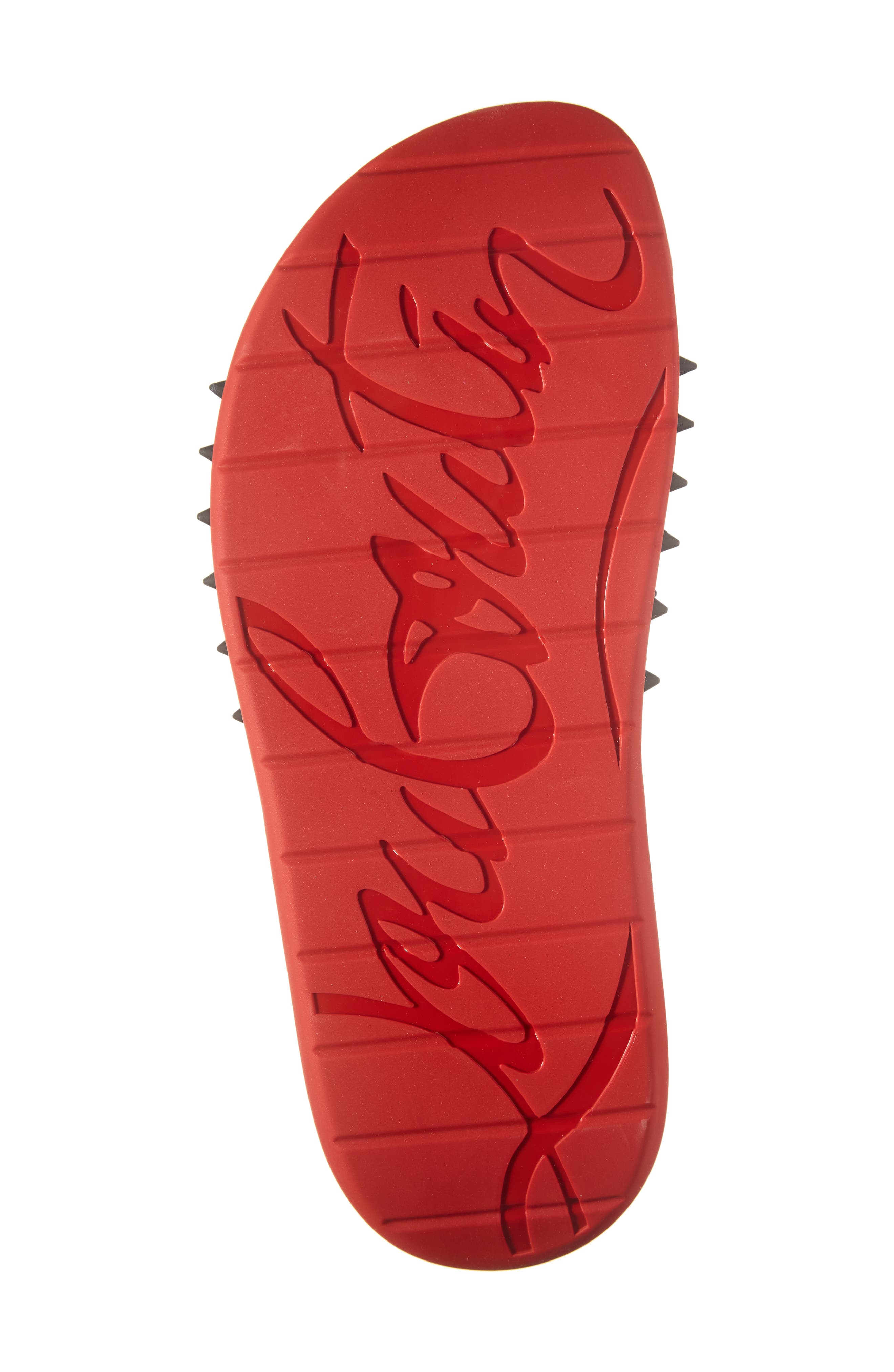 Christian Louboutin Take It Easy Slide Sandal, Alternate, color, Black